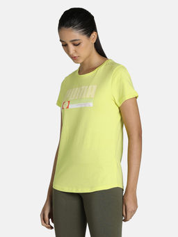 Puma - Graphic Tee Ii Women Yellow T-shirt