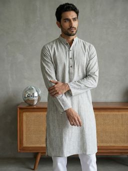 Jompers - Grey Woven Design Kurta