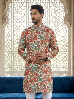 Jompers - Multi-Colour Paisley Printed Kurta