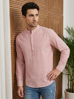 Jompers - Coral Striped Short Kurta