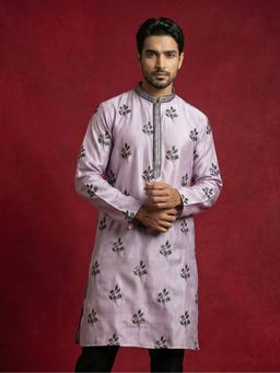 Jompers - Purple Embroidered Kurta
