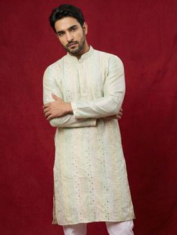 Jompers - Multi-Colour Mirror Work Straight Kurta