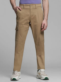 Jack & Jones - Brown Slim Fit Stretch Cargo Pants