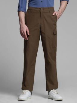 Jack & Jones - Brown Regular Fit Cargo Pants