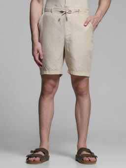 Jack & Jones - Beige Regular Fit Shorts