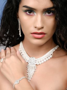 Odette - Stunning Shinning And Highly Sophisticated Necklace Set For Women