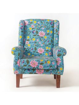 Chumbak - The Begum Wing Chair - Spring Bloom