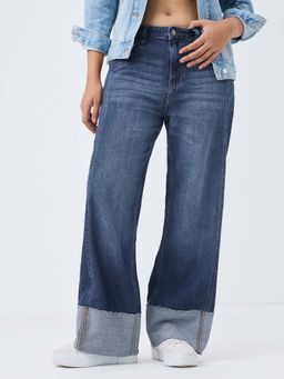 The Souled Store - Straight Fit Denim Indigo Women Jeans