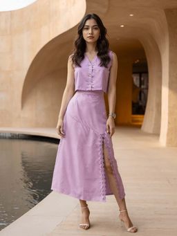 Naava - Handwoven Aster Top and Skirt Co-ord Set