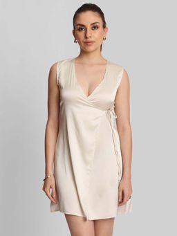 Bene Kleed - Women Tie Up Short Midi Dress