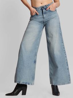 Bene Kleed - Women Mid-Rise Wide Leg Denim Trouser