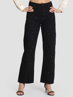 Bene Kleed - Women Relaxed Fit Mid-Rise Embellished Jeans