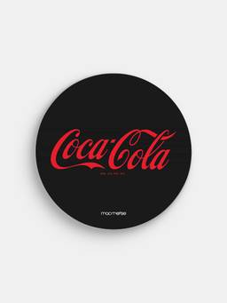 Macmerise - Coke Black Red Circular Coaster Single