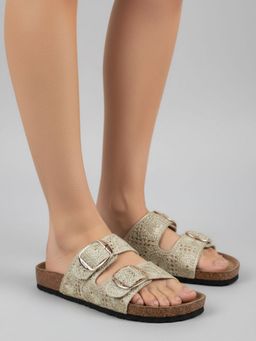 Inc.5 - Women'S Golden Casual Printed Sandals