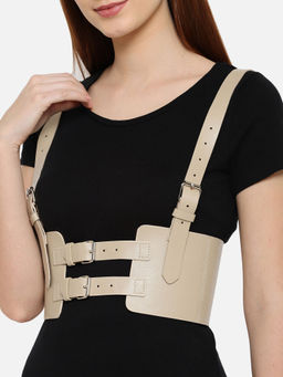 Twenty Dresses by Nykaa Fashion - Beige Highlighting The Style Suspender Belt