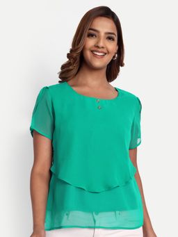 Gahan - Womens Fashion Ethnic Green Top