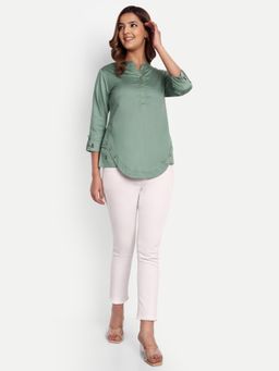 Gahan - Womens Fashion Ethnic Green Top