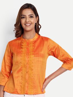 Gahan - Womens Fashion Ethnic Orange Kurti