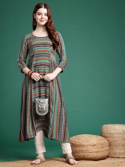 Gahan - Womens Geometric Printed Kurta