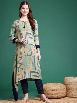 Gahan - Womens Geometric Printed Kurta