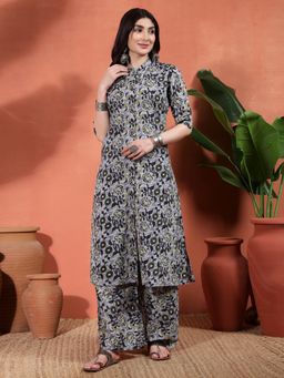 Gahan - Womens Designer Printed Pure Cotton Kurta with Pant