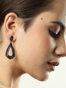 Sohi - Blue Contemporary Drop Earrings