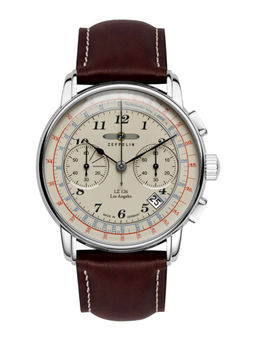Zeppelin - Beige Round Analog Watch - 76145