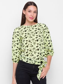Globus - Green Printed Top