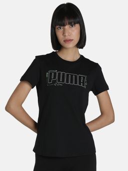 Puma - Graphic I Women Black T-shirt