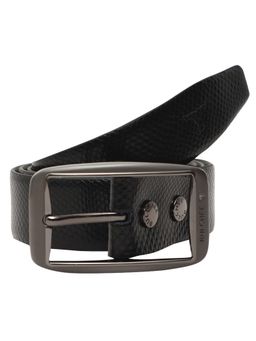 Bulchee - Mens Genuine Leather Belt Casual Jeans Padded Chino Black Bul2140B