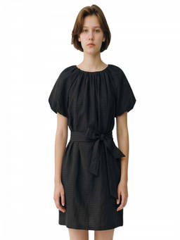Kate Spade - Black Round Neck Mini Dress