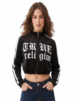 True Religion - Black Embroidery Logo Jacket