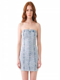 True Religion - Denim Mini Tube Dress