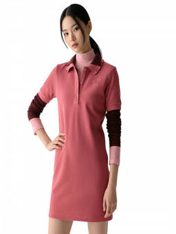 Kate Spade - Pink Logo Ruffle Polo Dress