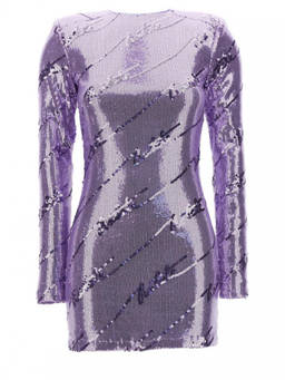 Rotate Birger Christensen - Light Purple Sequin Mini Dress (XS)