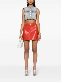 Courreges - Sky Blue Denim cropped vest