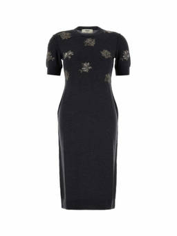 Fendi - Charcoal Stretch Wool Dress (M)