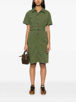 Woolrich - Green Belted Midi Dress