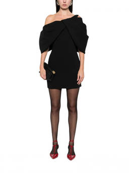 SOLACE London - Black One Shoulder Dress