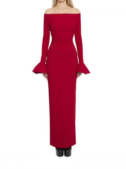 SOLACE London - Red Anica Maxi Dress