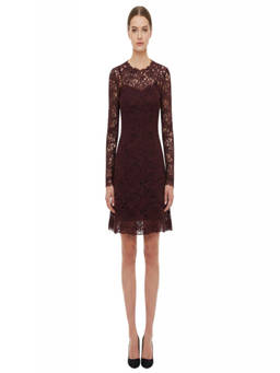 Ermanno Scervino - Lace Round Neck Mini Dress