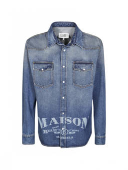 MM6 Maison Margiela - Blue Regular Denim Shirt
