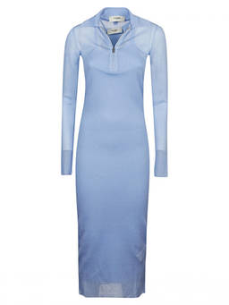Fendi - Light Blue Long Silk Dress (M)