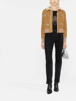 Dsquared2 - Light Brown Zipped-Up Bomber Jacket