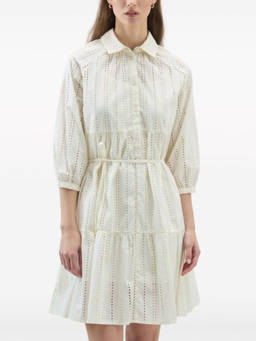 Woolrich - White Embroidery Cotton Shirtdress (L)
