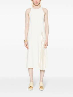 Erika Cavallini Semi-Couture - White Sleeveless Midi Dress (L)