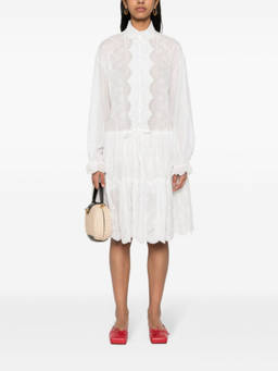 Ermanno Scervino - White Embroidered shirt dress