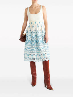 Etro - White Cotton Blend Short Dress