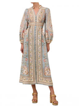 Zimmermann - Multicolor Printed Midi Dress (XS)