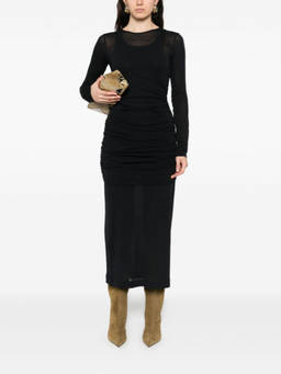Bite Studios - Black Rigel Layered Gathered Dress